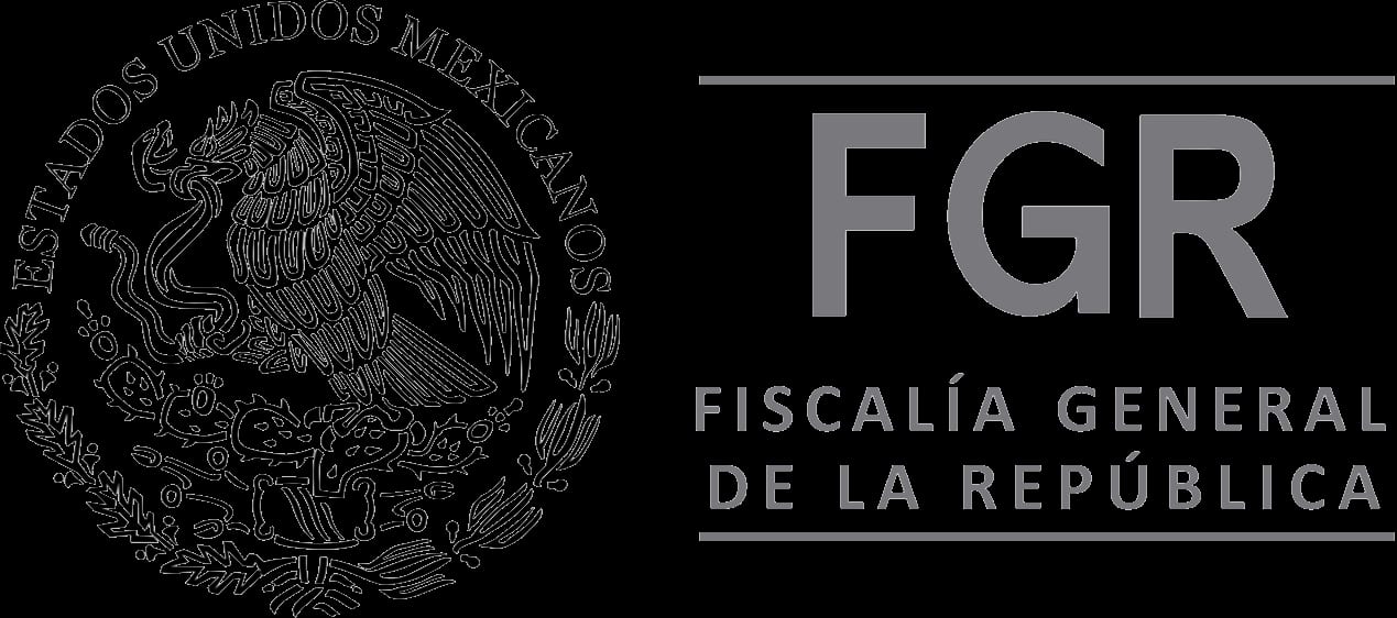 El logotipo oficial de la Fiscalía General de la República, con el escudo nacional y el nombre de la institución en gris sobre fondo blanco.